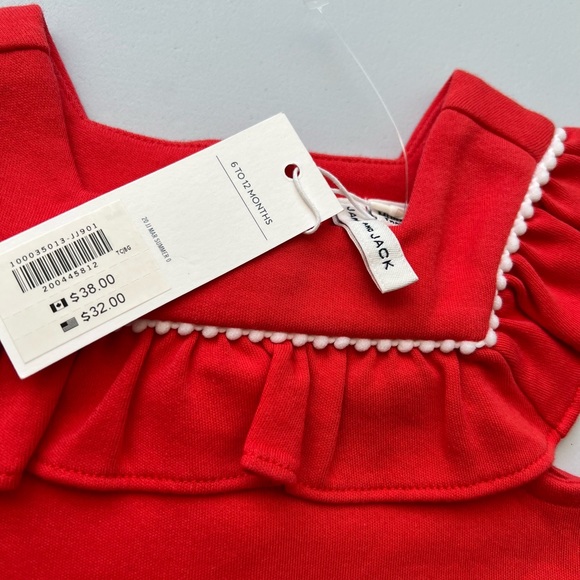 NWT JANIE AND JACK ruffle top size 6-12 months - Picture 3 of 5